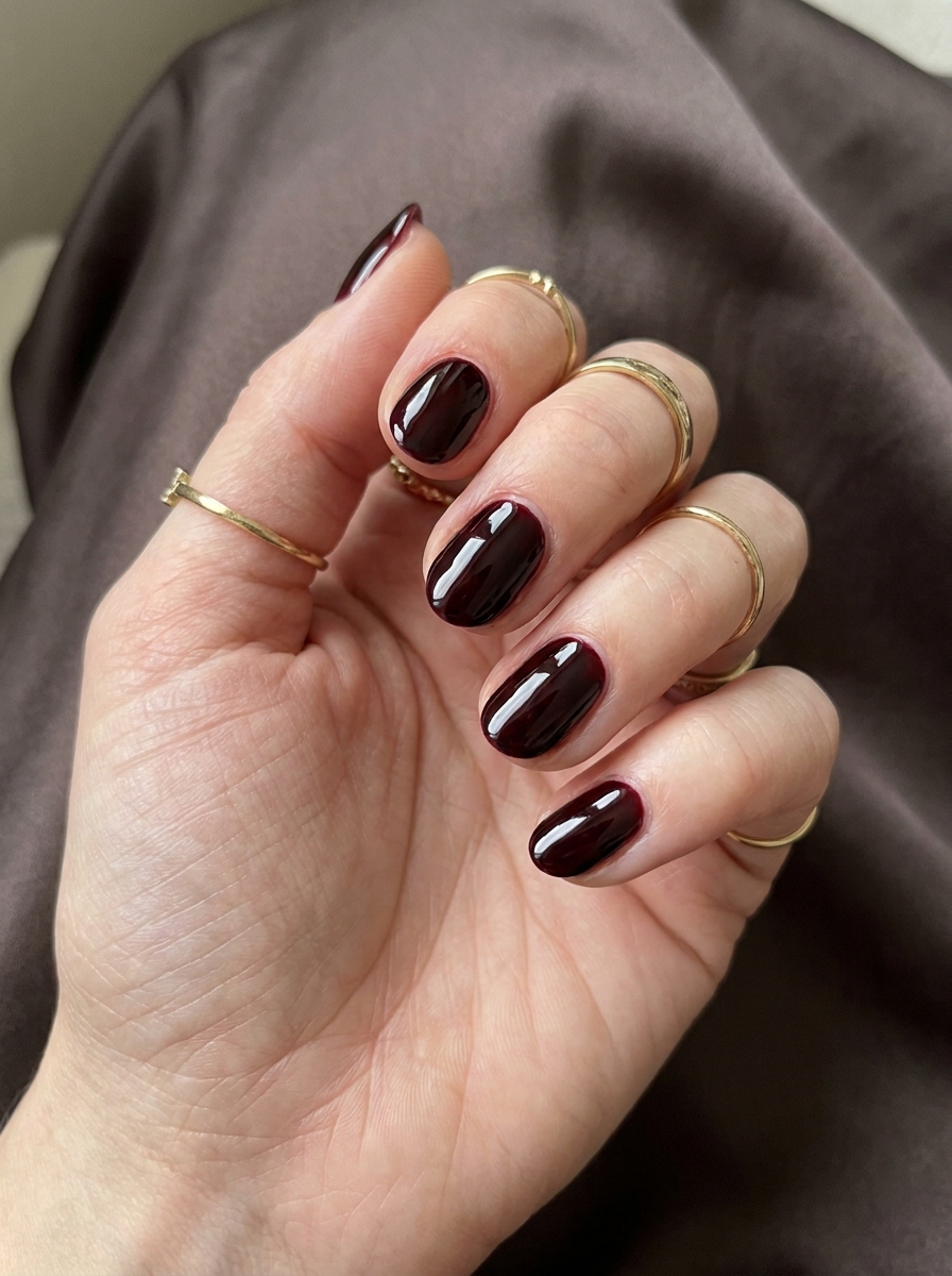 Black Cherry Halloween Nails als Halloween Nägel Inspiration 2026